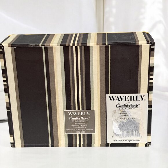 Waverly Double Deck Sealed Playing Card Set in Box Creative Papers C.R. Gibson - Picture 16 of 16